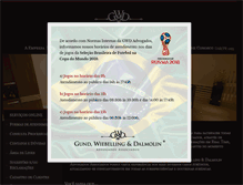 Tablet Screenshot of gwdadvogados.com.br